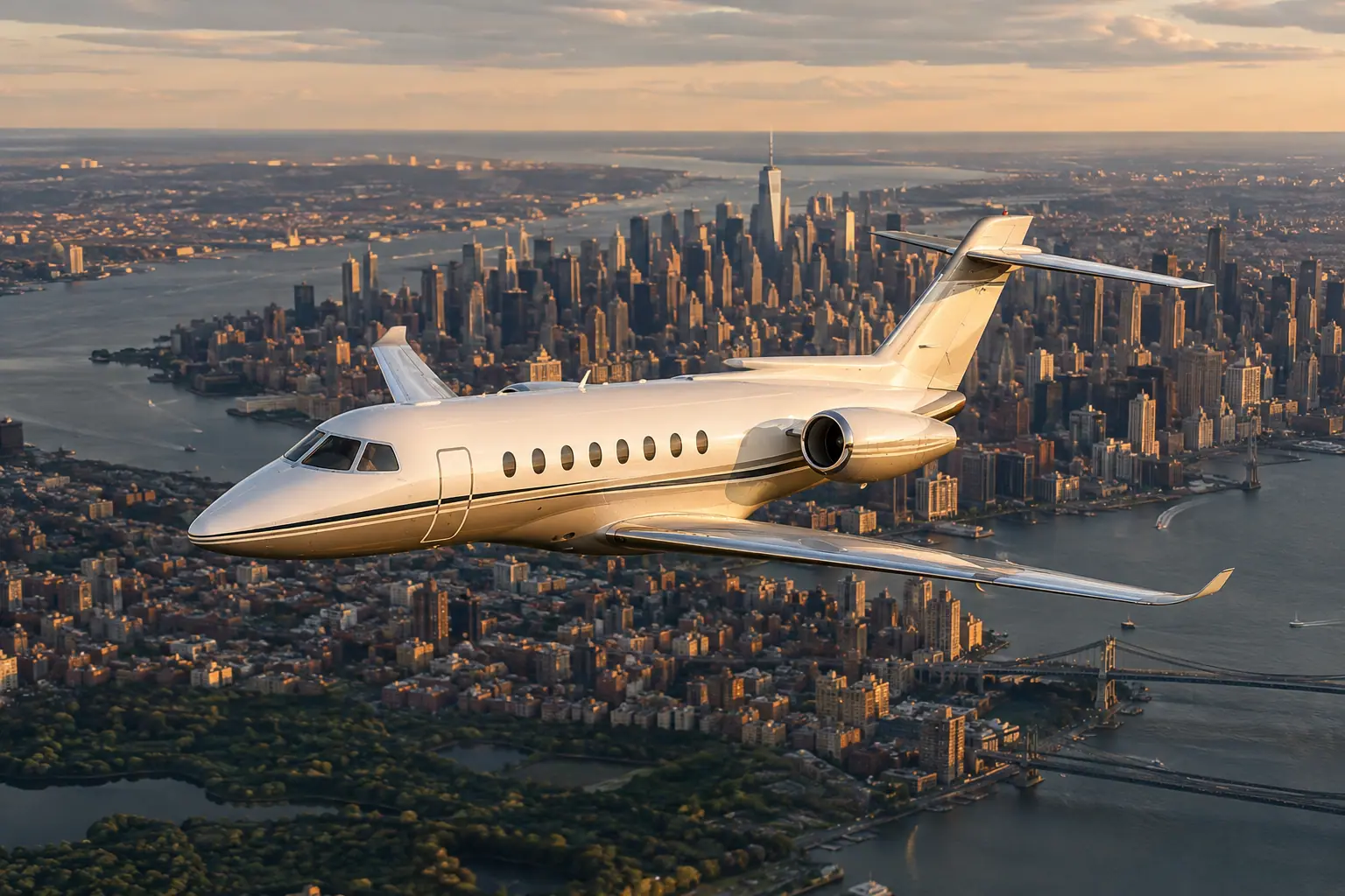 Private jet in New York